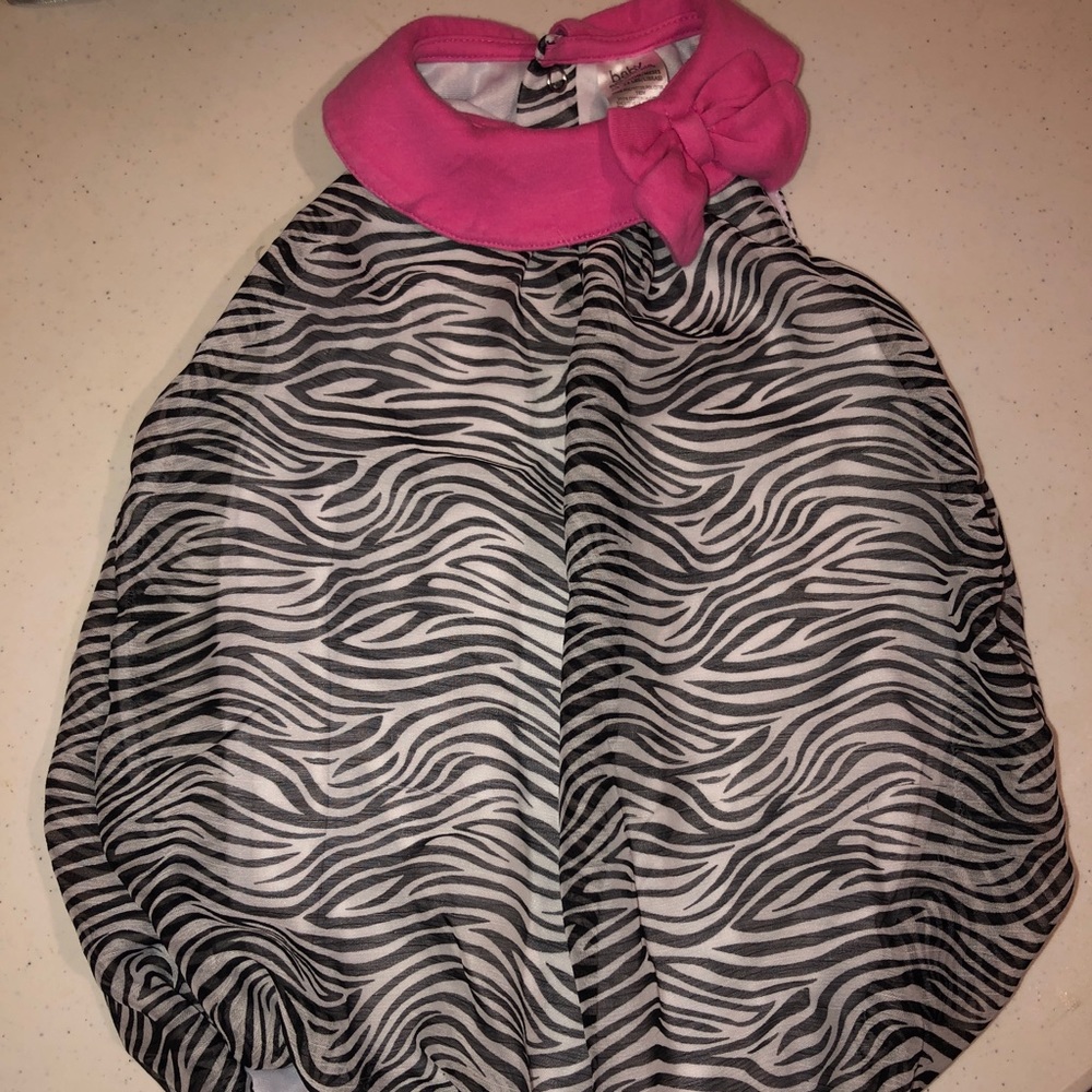 12Mo zebra print romper